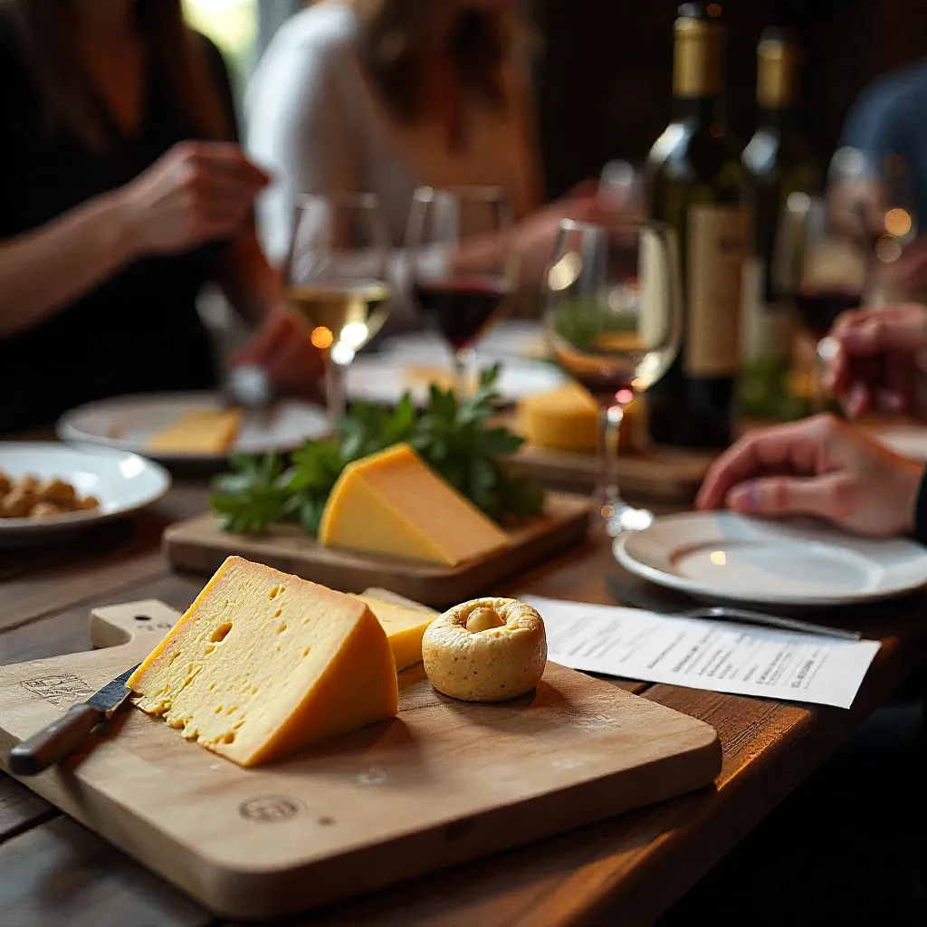 Wine and cheese pairing session